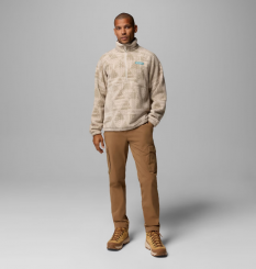 Columbia - Timber Crest MTR Fleece Printed Half Zip Dark Stone/Geomix Tonal
