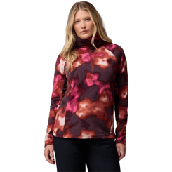 Columbia - Glacial™ IV Print 1/2 Zip Red Oxide Dyeflower