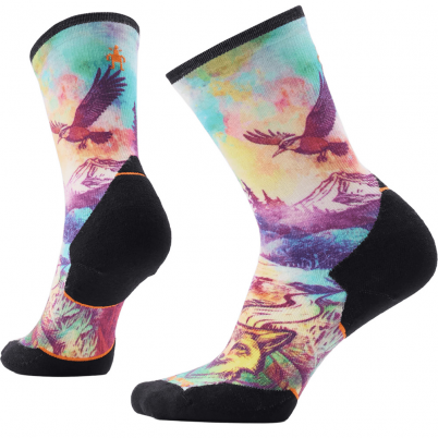 Smartwool - W Trail Run Serene Peak Print Crew Soc...