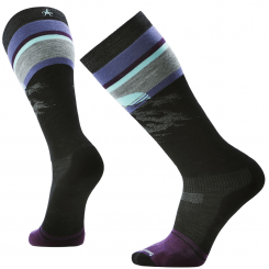 Smartwool - Snowboard Mountain Sunrise Over The Calf Socks Black