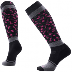 Smartwool - W Snowboard Wild Blossom Over The Calf Socks Black