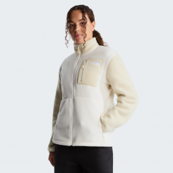 The North Face - W Yumiori Full Zip Khaki Stone/White Dune