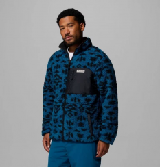 Columbia - Winter Pass Reversible Fleece Phoenix Blue Geostripe Tonal/Phoenix Blue