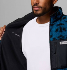 Columbia - Winter Pass Reversible Fleece Phoenix Blue Geostripe Tonal/Phoenix Blue