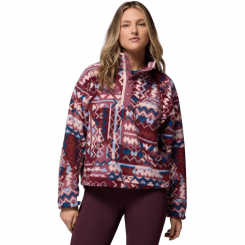 Columbia - W Helvetia II Printed Cropped Half Snap Antique Mauve/Geomix