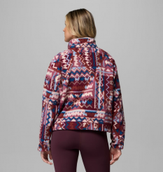 Columbia - W Helvetia II Printed Cropped Half Snap Antique Mauve/Geomix