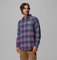Columbia - Ανδρικό Πουκάμισο Cornell Woods™ Flannel Long Sleeve Shirt Dark Mountain Textured Plaid