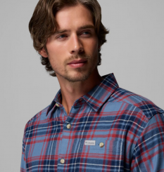 Columbia - Ανδρικό Πουκάμισο Cornell Woods™ Flannel Long Sleeve Shirt Dark Mountain Textured Plaid