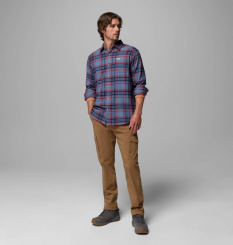 Columbia - Ανδρικό Πουκάμισο Cornell Woods™ Flannel Long Sleeve Shirt Dark Mountain Textured Plaid