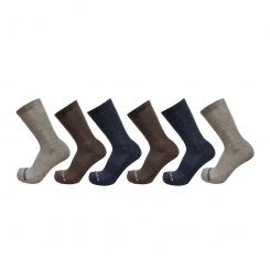 Columbia - Athletic Solid Crew Socks 6 Pack HTR DK...
