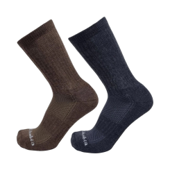 Columbia - Athletic Solid Crew Socks 6 Pack HTR DK Stone/HTR Tabacco/Charcoal