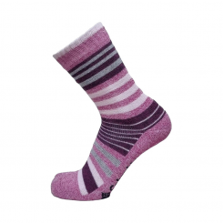 Columbia - Moisture Control Stripe Crew Socks 2 Pack Pink Ice