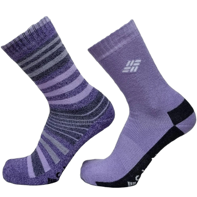 Columbia - Moisture Control Stripe Crew Socks 2 Pa...