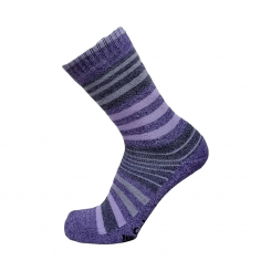 Columbia - Moisture Control Stripe Crew Socks 2 Pack Purple