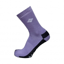 Columbia - Moisture Control Stripe Crew Socks 2 Pack Purple