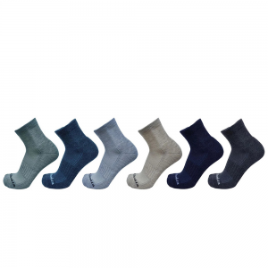 Columbia - Athletic Solid Crew Socks 6 Pack Cr.Blu...