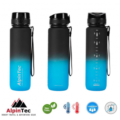 AlpinTec - Παγούρι Tritan Bicolor 1L Black/Blue...