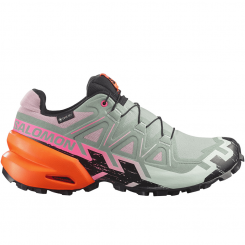 Salomon - W Speedcross 6 GTX Black/Green Milieu/Dragon Fire