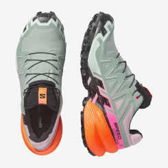 Salomon - W Speedcross 6 GTX Black/Green Milieu/Dragon Fire