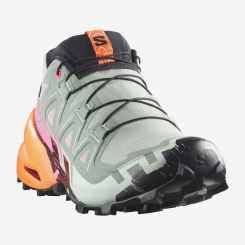 Salomon - W Speedcross 6 GTX Black/Green Milieu/Dragon Fire