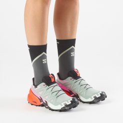 Salomon - W Speedcross 6 GTX Black/Green Milieu/Dragon Fire