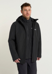 Jack Wolfskin - Stonertrail 3IN1 Jacket M Black
