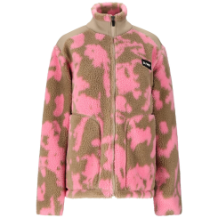 Slope - Γυναικέια Ζακέτα Kendor W AOP Teddy Fleece Jacket Prism Pink