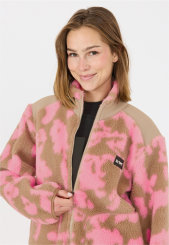 Slope - Γυναικέια Ζακέτα Kendor W AOP Teddy Fleece Jacket Prism Pink