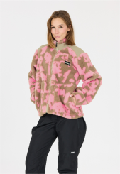 Slope - Kendor W AOP Teddy Fleece Jacket Prism Pink