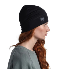 Buff - Σκούφος Merino Lightweight Beanie Solid Black