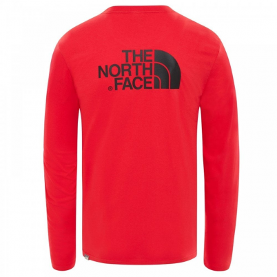 The North Face - M Log Sleeve Easy Tee Fiery Red