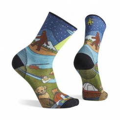 Smartwool - PhD Outdoor Ultra Light Camping Print Crew Multi Color